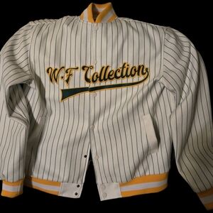 White and Yellow Men/Women's Jacket By W.Frank